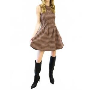 NEW EMILY MCCARTHY vivi mini dress in tweed